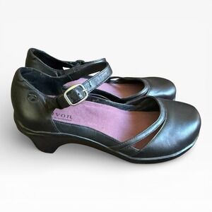 Aravon Comfort‎ Black Leather Shoes Womens Size 8.5 D